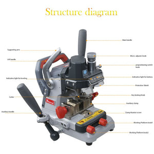 Xhorse Dolphin XP-007 Manually Key Cutting Machine for Laser/Dimple/Flat Keys