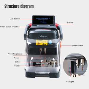 Xhorse Dolphin II XP-005L XP005L Automatic Portable Key Cutting Machine With Adjustable Screen And Built-In Battery