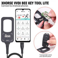 Load image into Gallery viewer, 2023 Xhorse VVDI BEE Key Tool Lite Frequency Detection Transponder Clone Work on Android Phone Get Free 6pcs XKB501EN Remotes